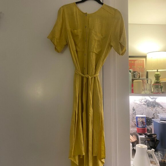 Stil LA Amaya linen dress size in yellow - Picture 5 of 9